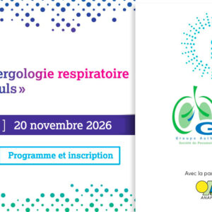 Caution pour l'inscription  à la Journée allergologie respiratoire "pour les nuls" 2026